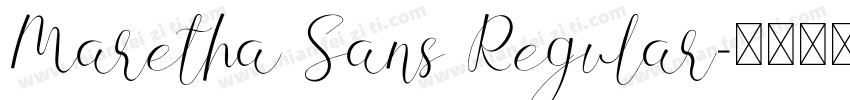 Maretha Sans Regular字体转换